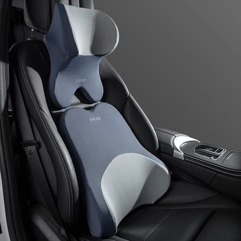 Universal Car Lumbar Support Headrest Neck Pillow