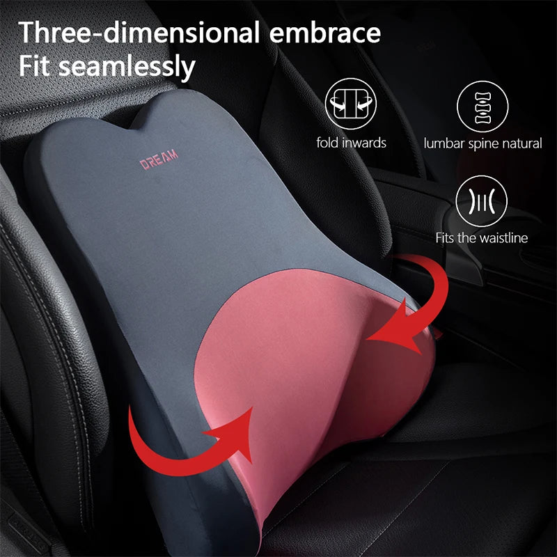 Universal Car Lumbar Support Headrest Neck Pillow