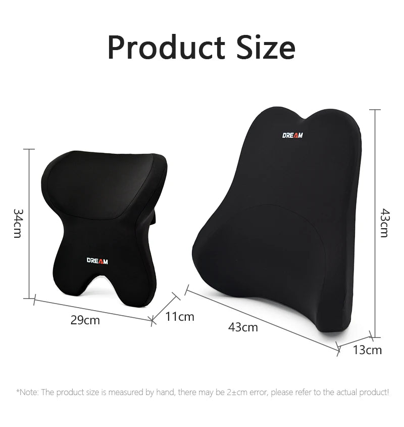 Universal Car Lumbar Support Headrest Neck Pillow