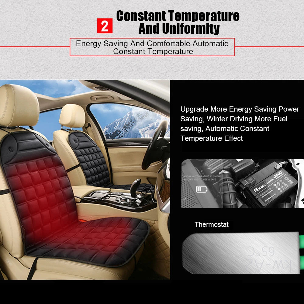 Household 12V Electric Heated Car Seat Cushion