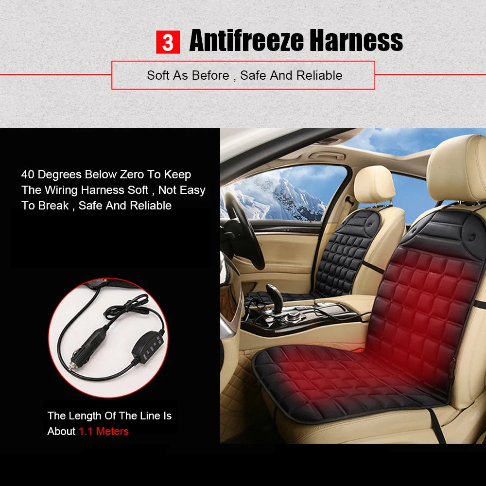 Household 12V Electric Heated Car Seat Cushion
