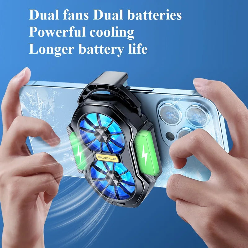 Rechargeable Dual Mobile Phone Cooler Fan