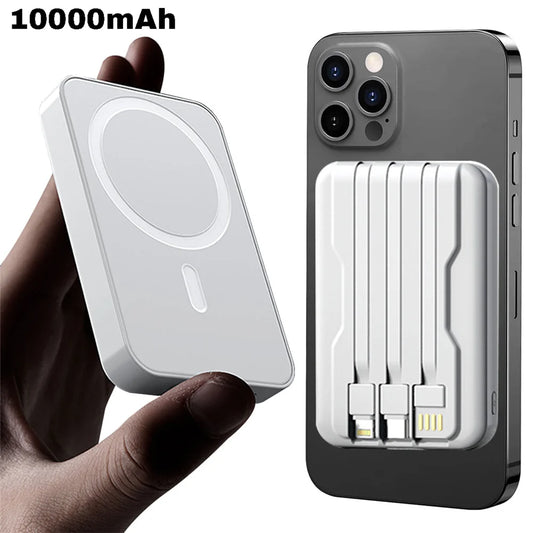 Portable 10000mAh Wireless Fast Magnetic Power Bank