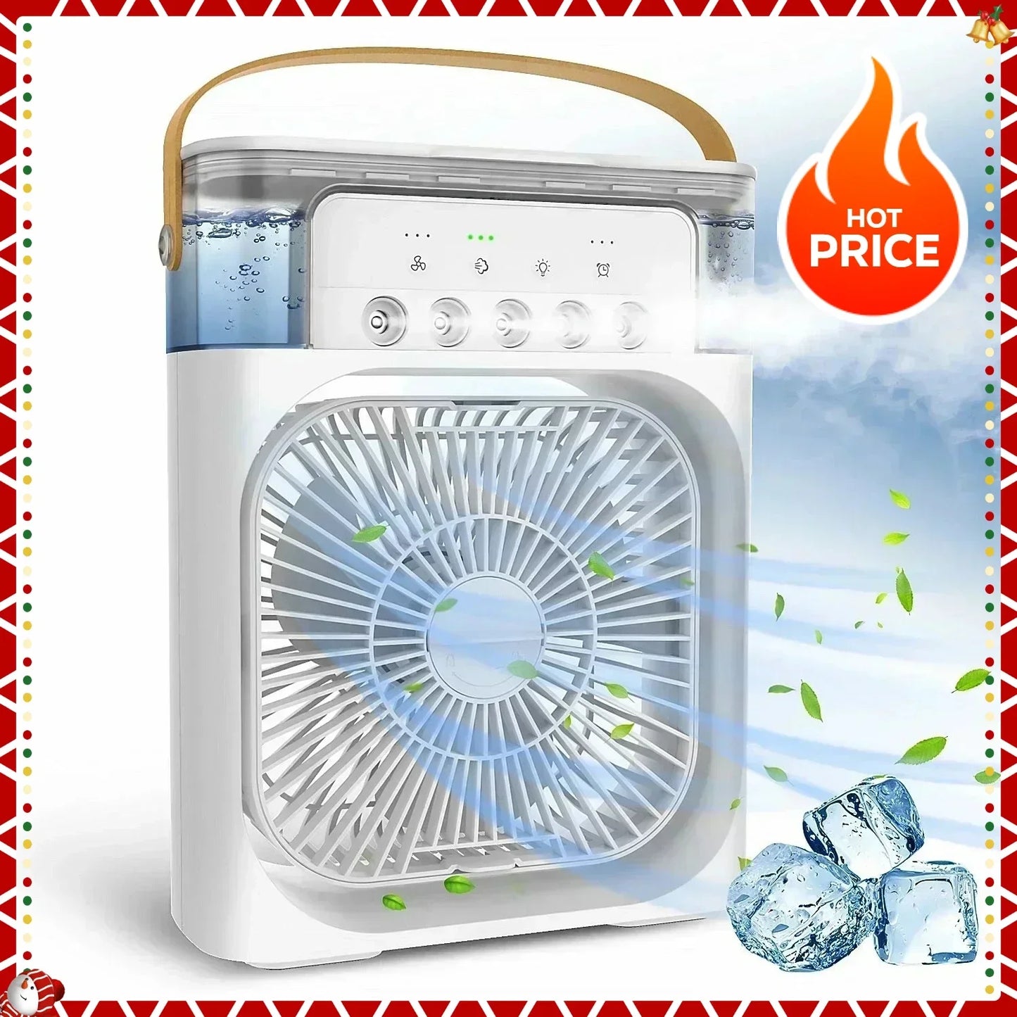 Portable USB LED Electric Humidifier Fan