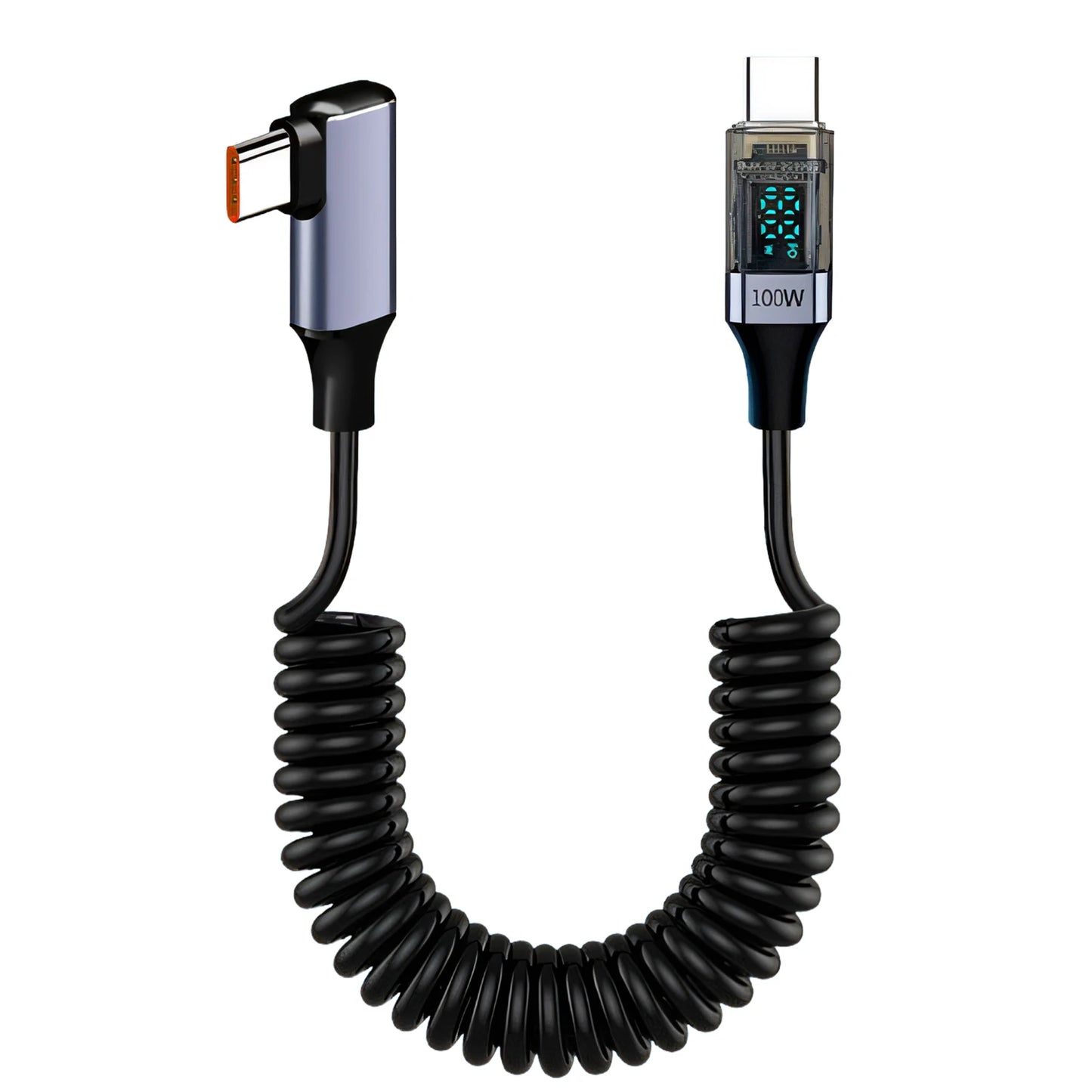 100w LED Digital Display USB Elbow Data Cable