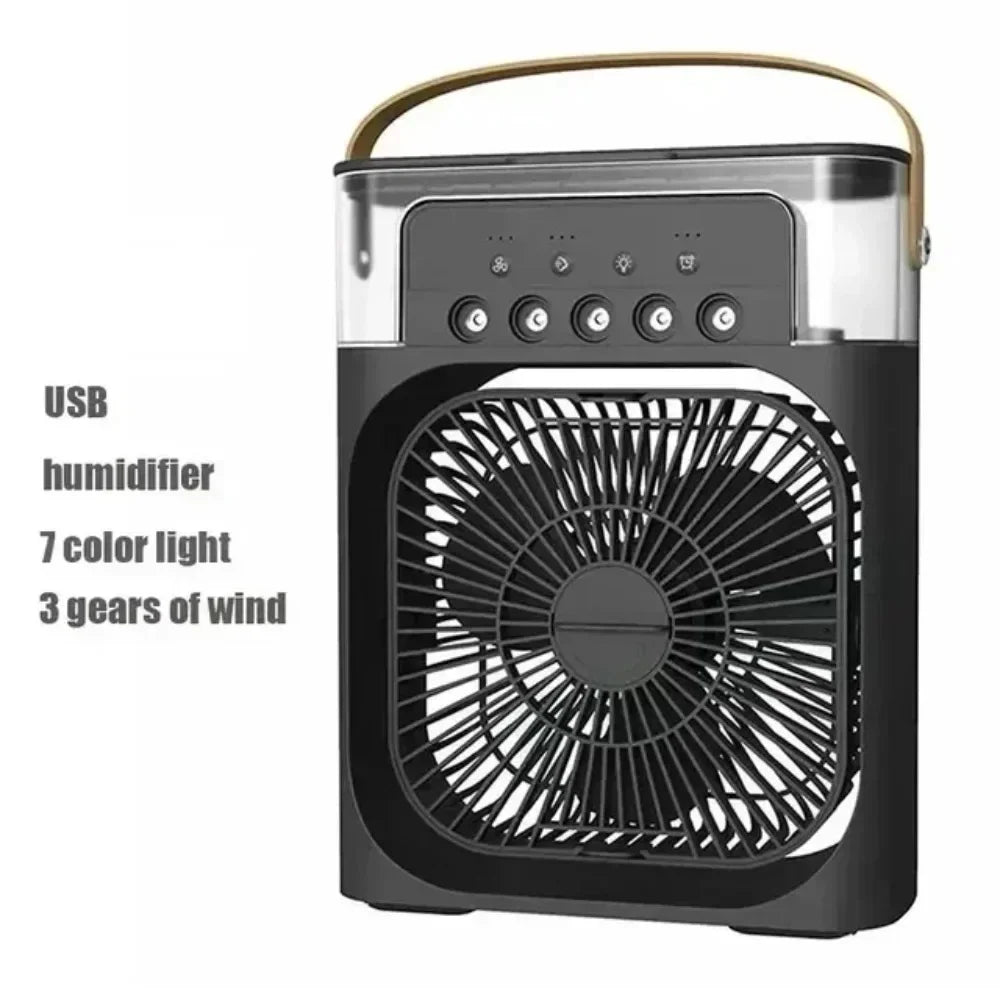 Portable USB LED Electric Humidifier Fan