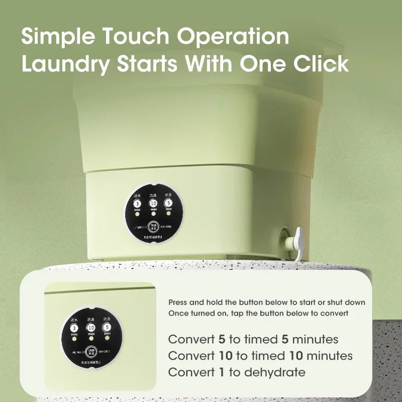 Portable Folding Mini Underwear Washing Machine