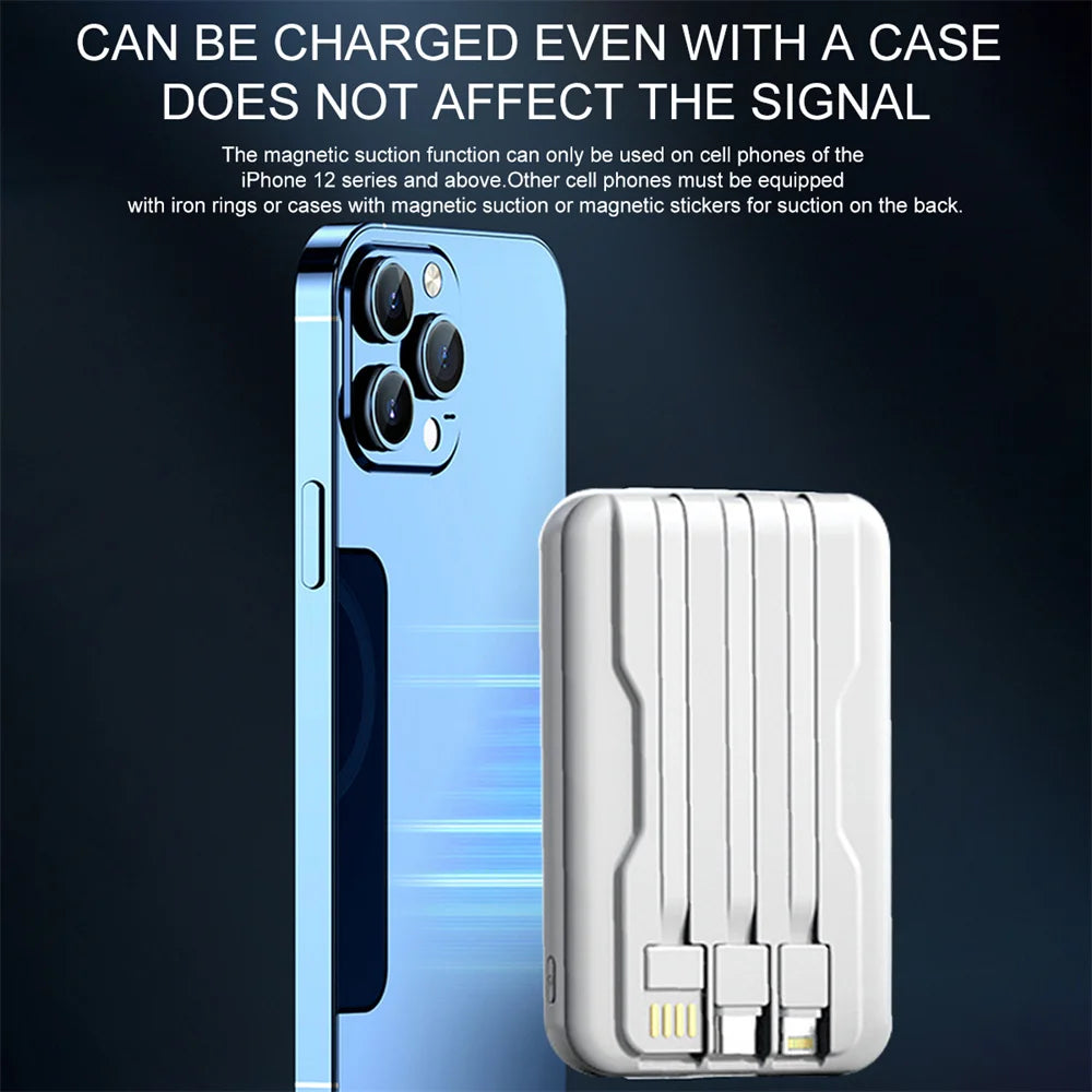 Portable 10000mAh Wireless Fast Magnetic Power Bank