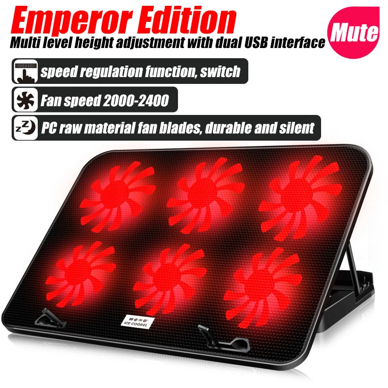 RGB LED A9 Gaming Laptop Cooler Stand