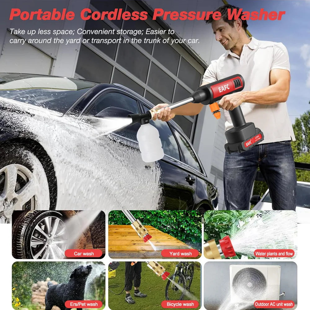 500W Portable Electric Water Car Washer Gun