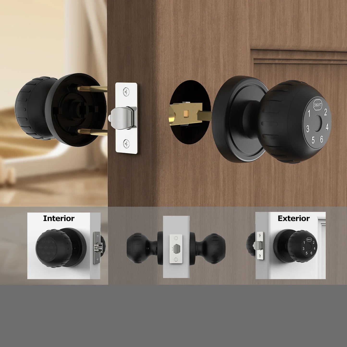 Smart Fingerprint Touchscreen Door Lock