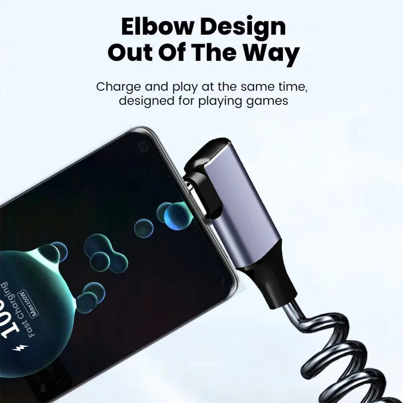 100w LED Digital Display USB Elbow Data Cable