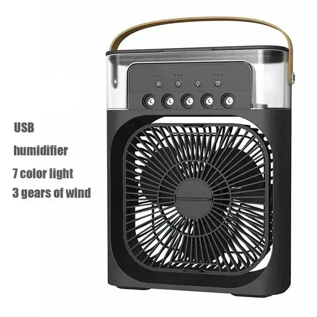 Portable USB LED Electric Humidifier Fan