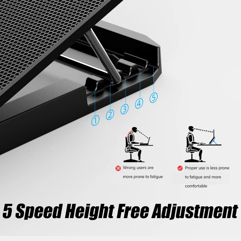 RGB LED A9 Gaming Laptop Cooler Stand