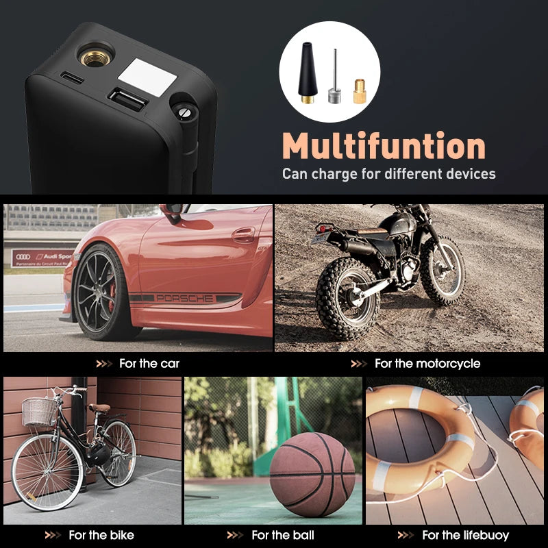Rechargeable Cordless Tire Air Inflator Pump