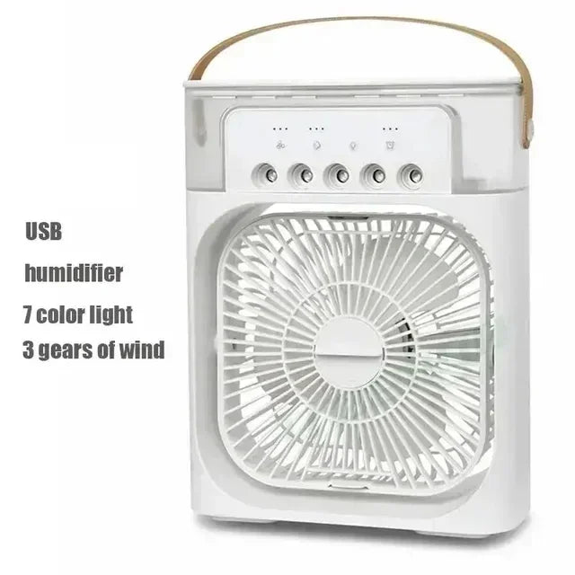 Portable USB LED Electric Humidifier Fan
