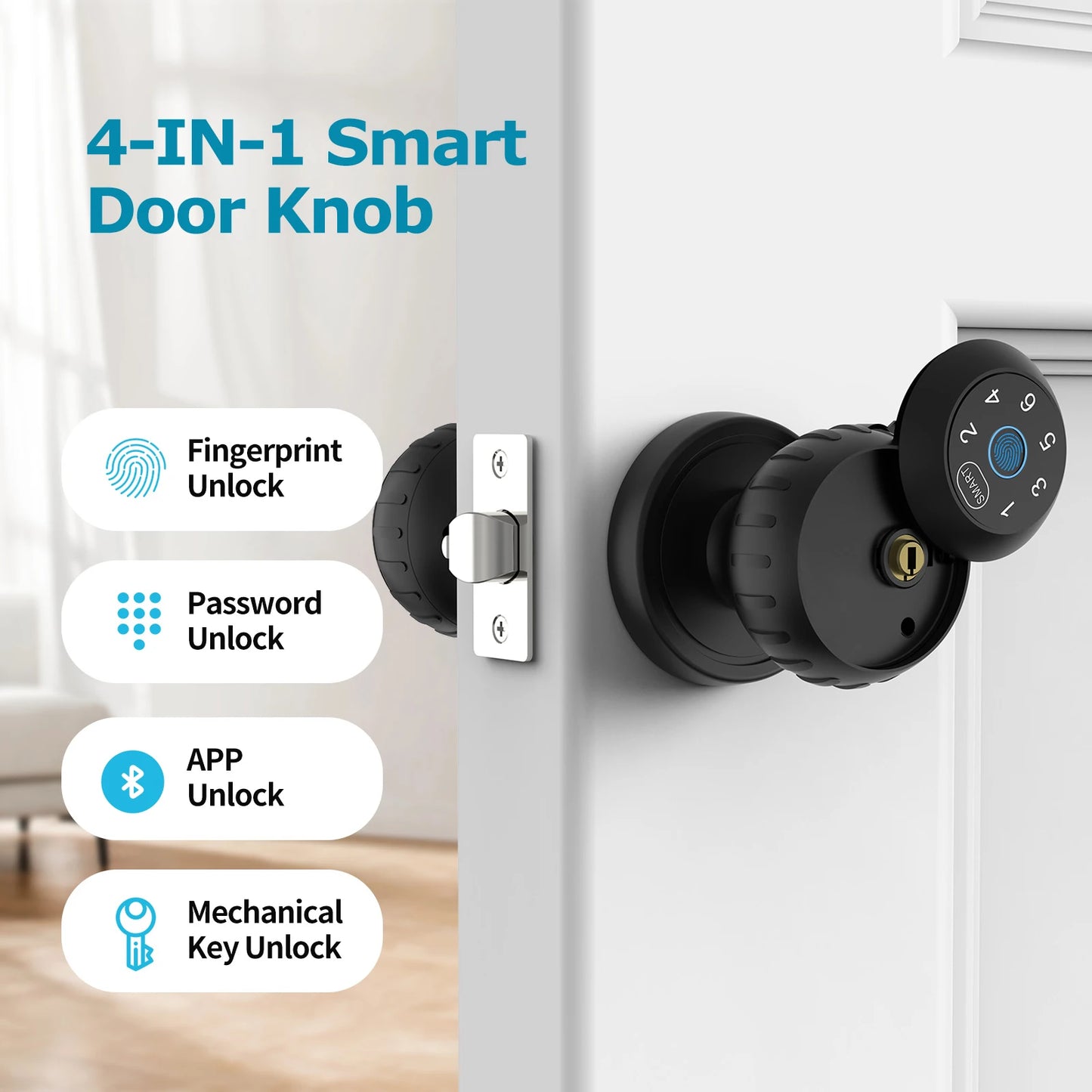 Smart Fingerprint Touchscreen Door Lock