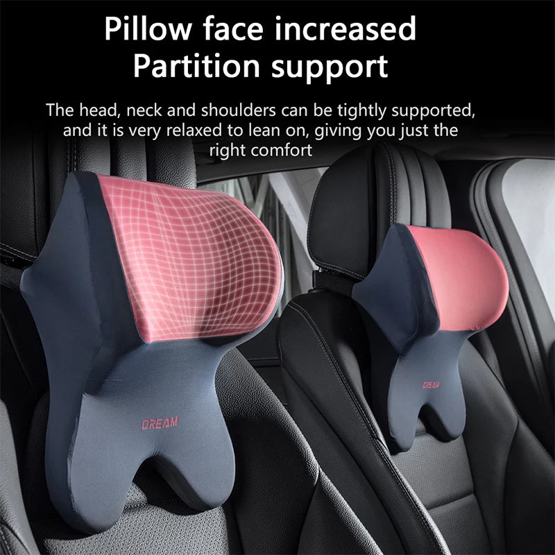 Universal Car Lumbar Support Headrest Neck Pillow