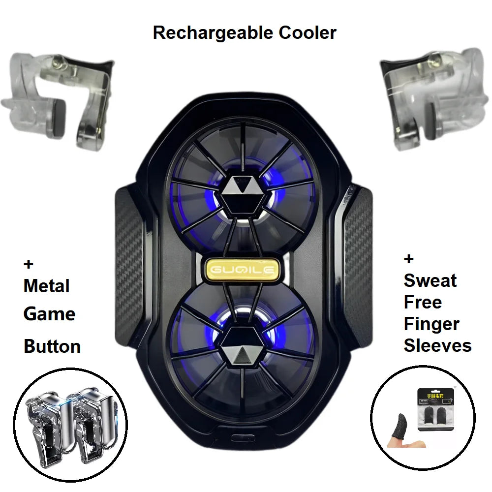 Rechargeable Dual Mobile Phone Cooler Fan