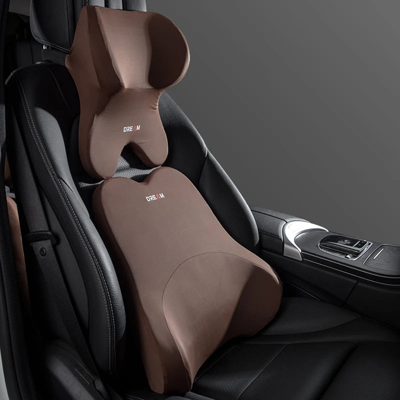 Universal Car Lumbar Support Headrest Neck Pillow