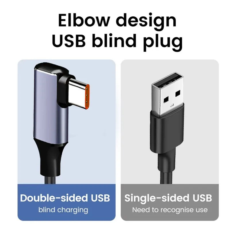 100w LED Digital Display USB Elbow Data Cable