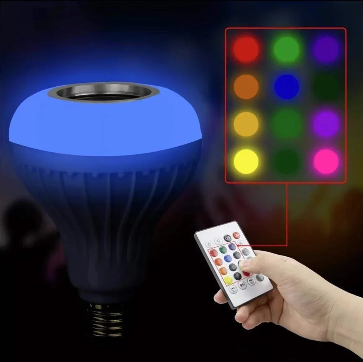 Colorful RGB Smart Bluetooth Speaker Bulb