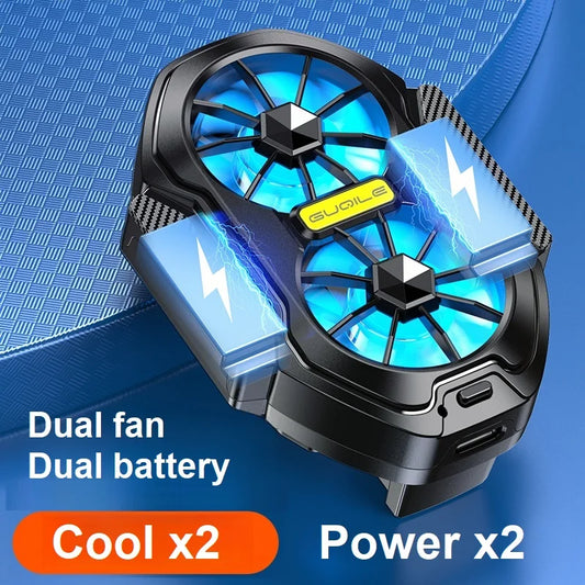 Rechargeable Dual Mobile Phone Cooler Fan