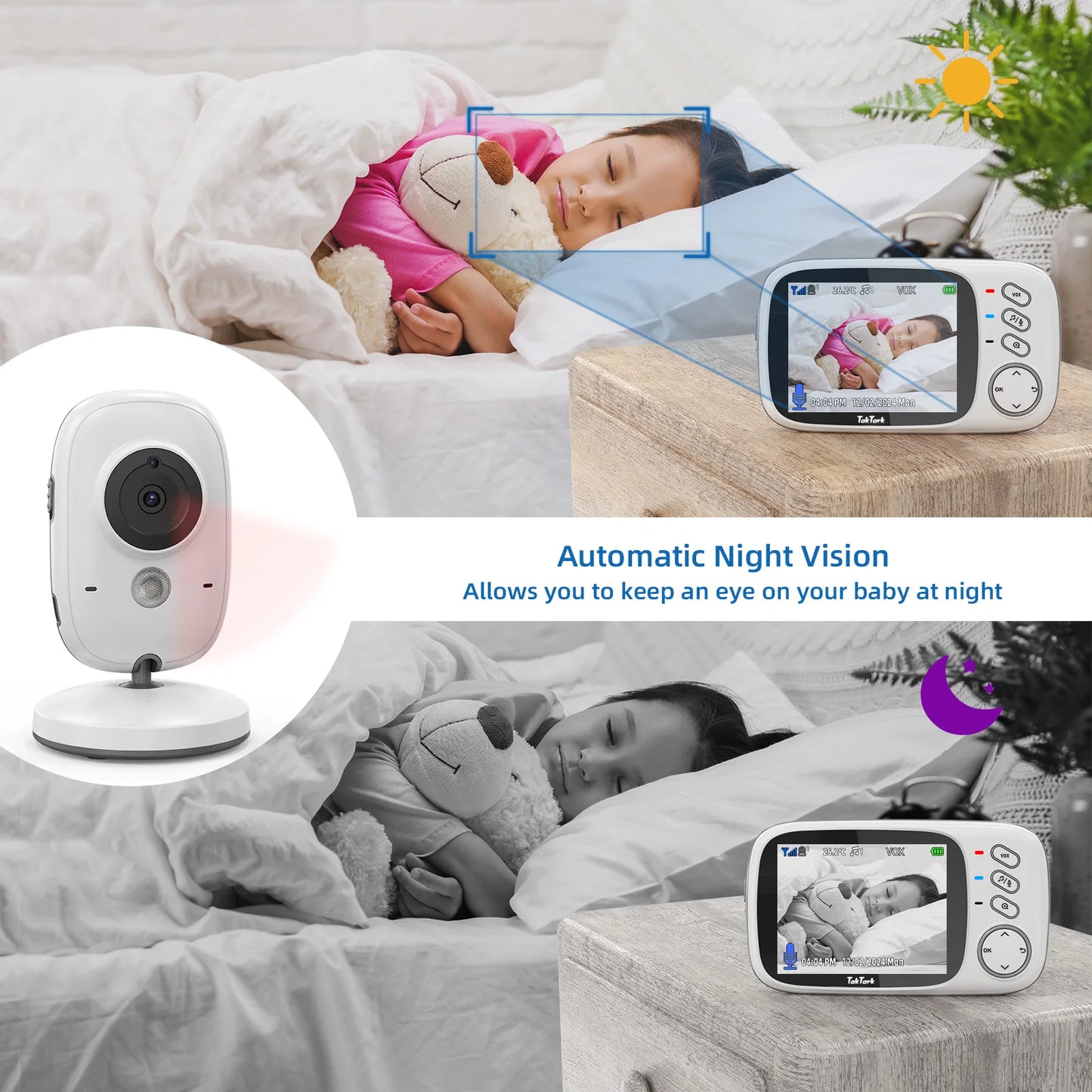 Wireless Video Baby Monitor With Lullabies
