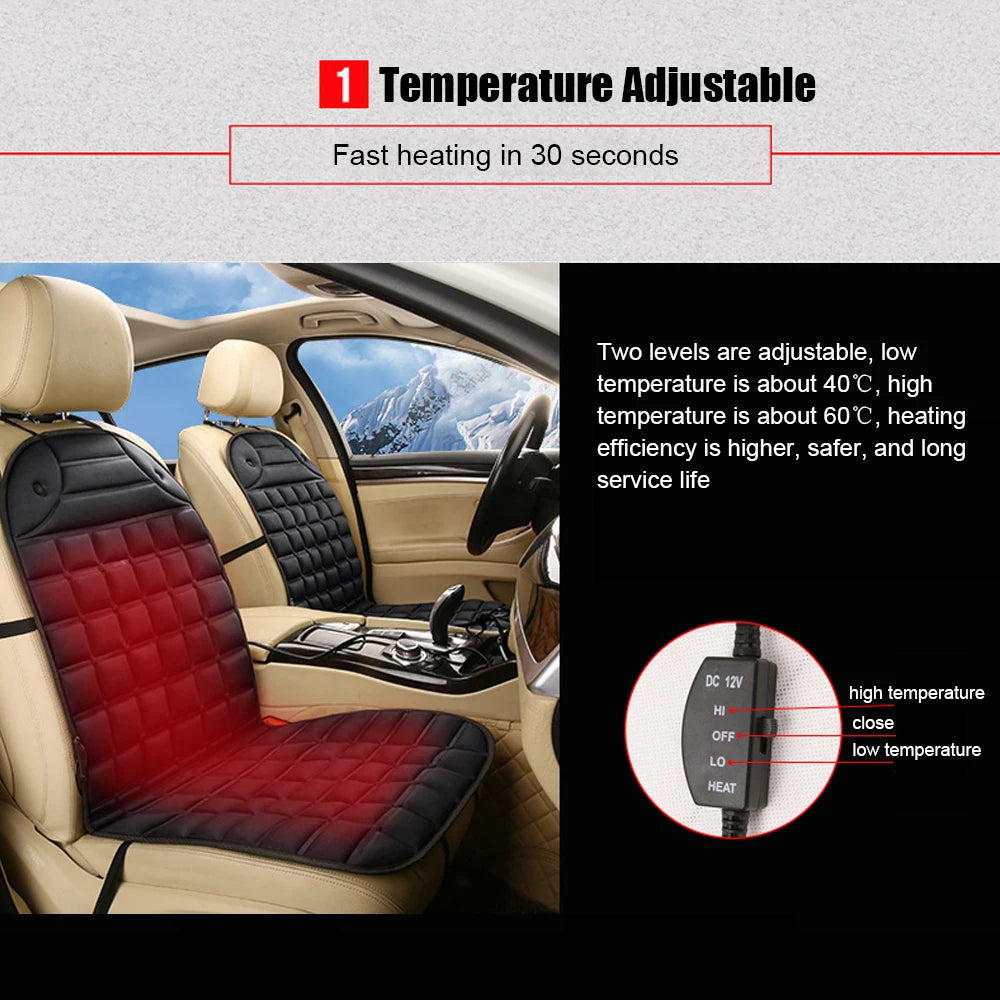Household 12V Electric Heated Car Seat Cushion