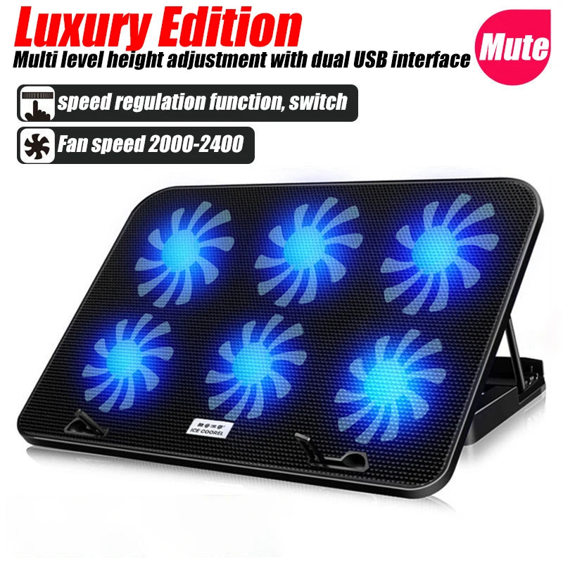 RGB LED A9 Gaming Laptop Cooler Stand