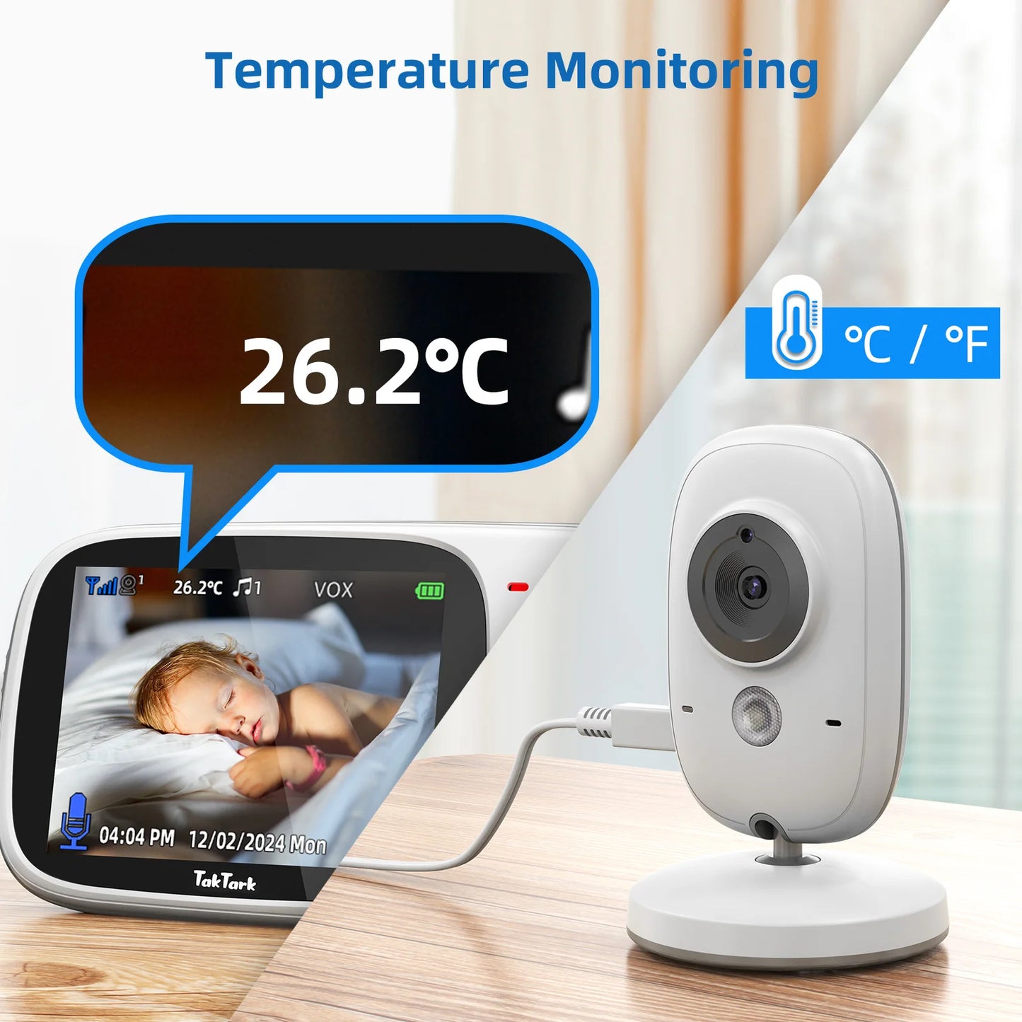 Wireless Video Baby Monitor With Lullabies